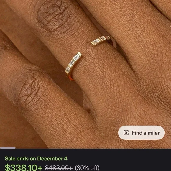 10k gold and diamond ring - Picture 3 of 7